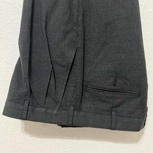 Men’s Gray Wool Slacks, Size 34 Short